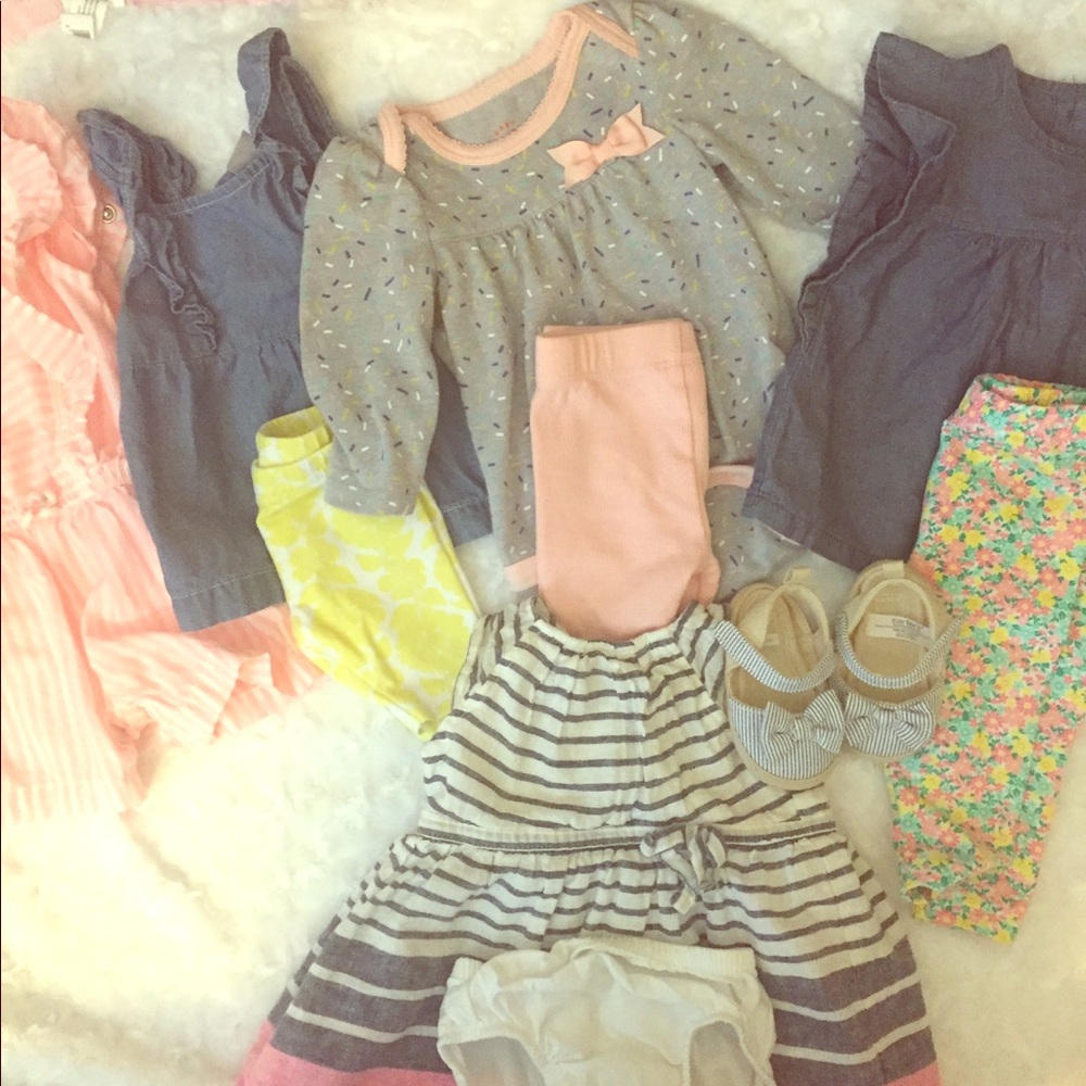 Lot of 3 month baby girl clothes